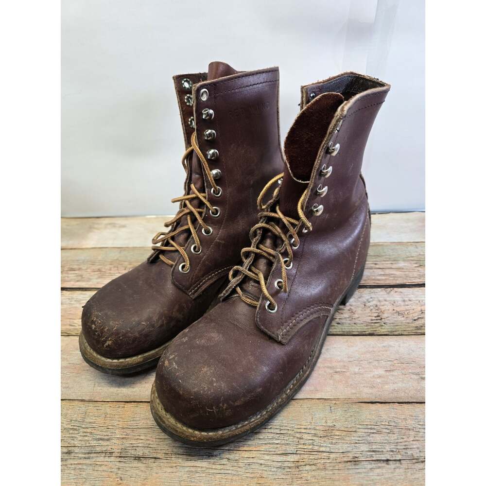 Vintage 70s Red Wing Heritage Collection Steel Toe Boots 2302 Size 6.5